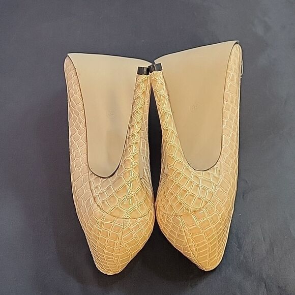 BRAND NEW LOSLANDIFEN FAUX CROCODILE OFFICE LADIES POINTED TOE HIGH HEEL SHOE - Picture 10 of 12